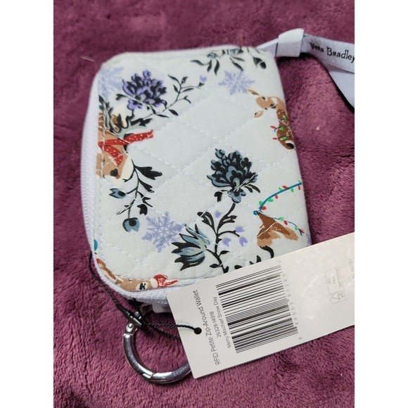 Vera Bradley Merry Mischief RFID petite zip around wallet. - Picture 2 of 4